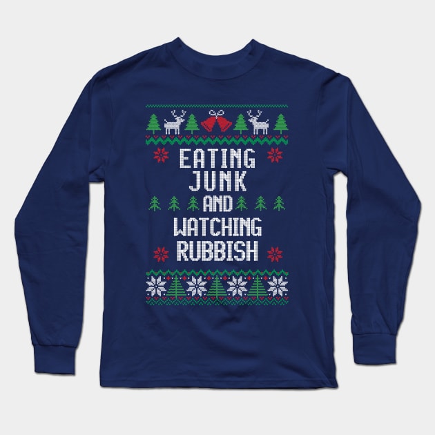 Eating junk and watching rubbish Long Sleeve T-Shirt by BodinStreet